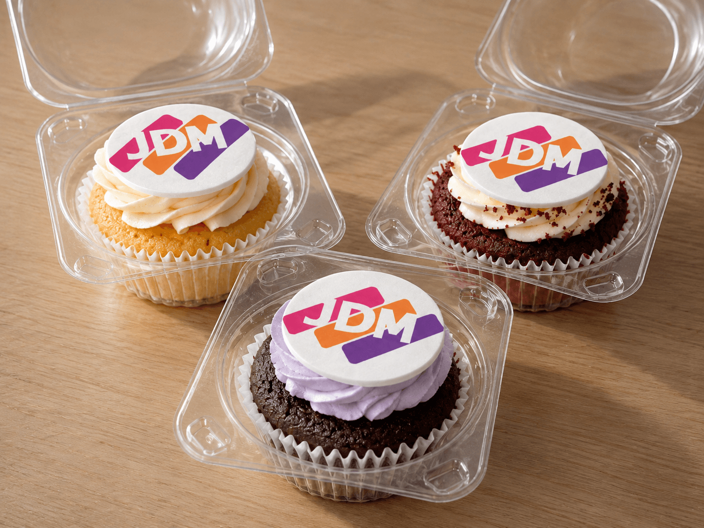 Cupcakes personalizados para una celebración empresarial